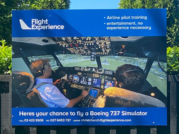 Flight Experience signage