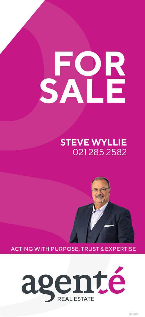 Agenté For Sale board, 550 × 1200mm