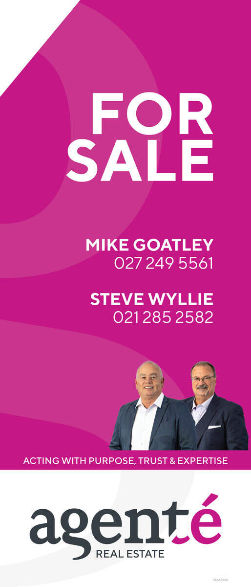 Agenté For Sale board, 600 × 1400mm