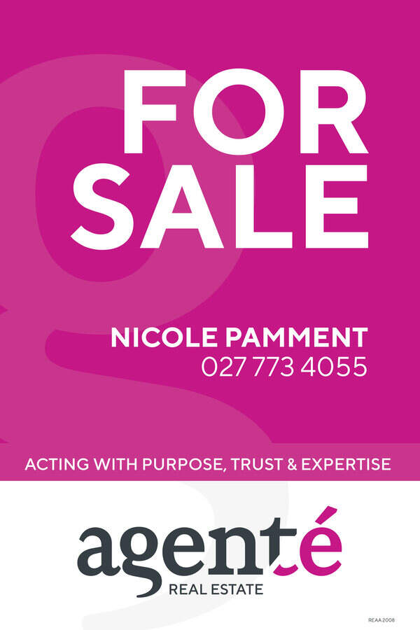 Agenté For Sale board, 600 × 900mm